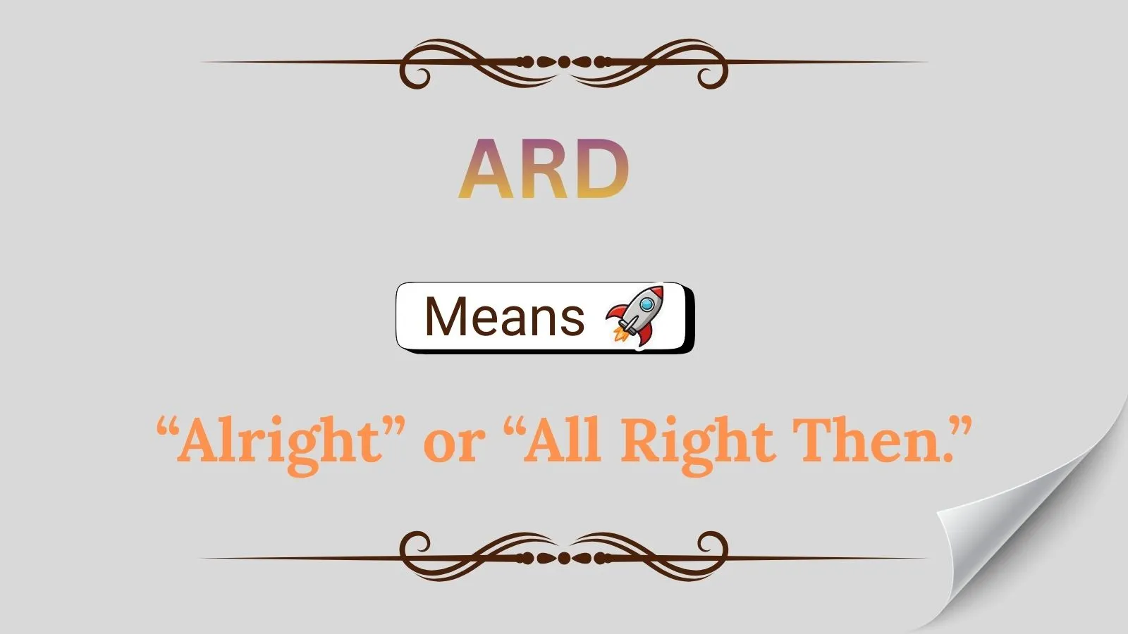 ARD Meaning in Text