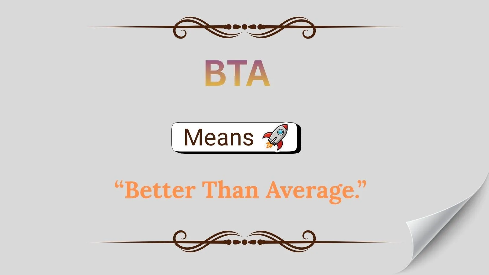 BTA Meaning in Text