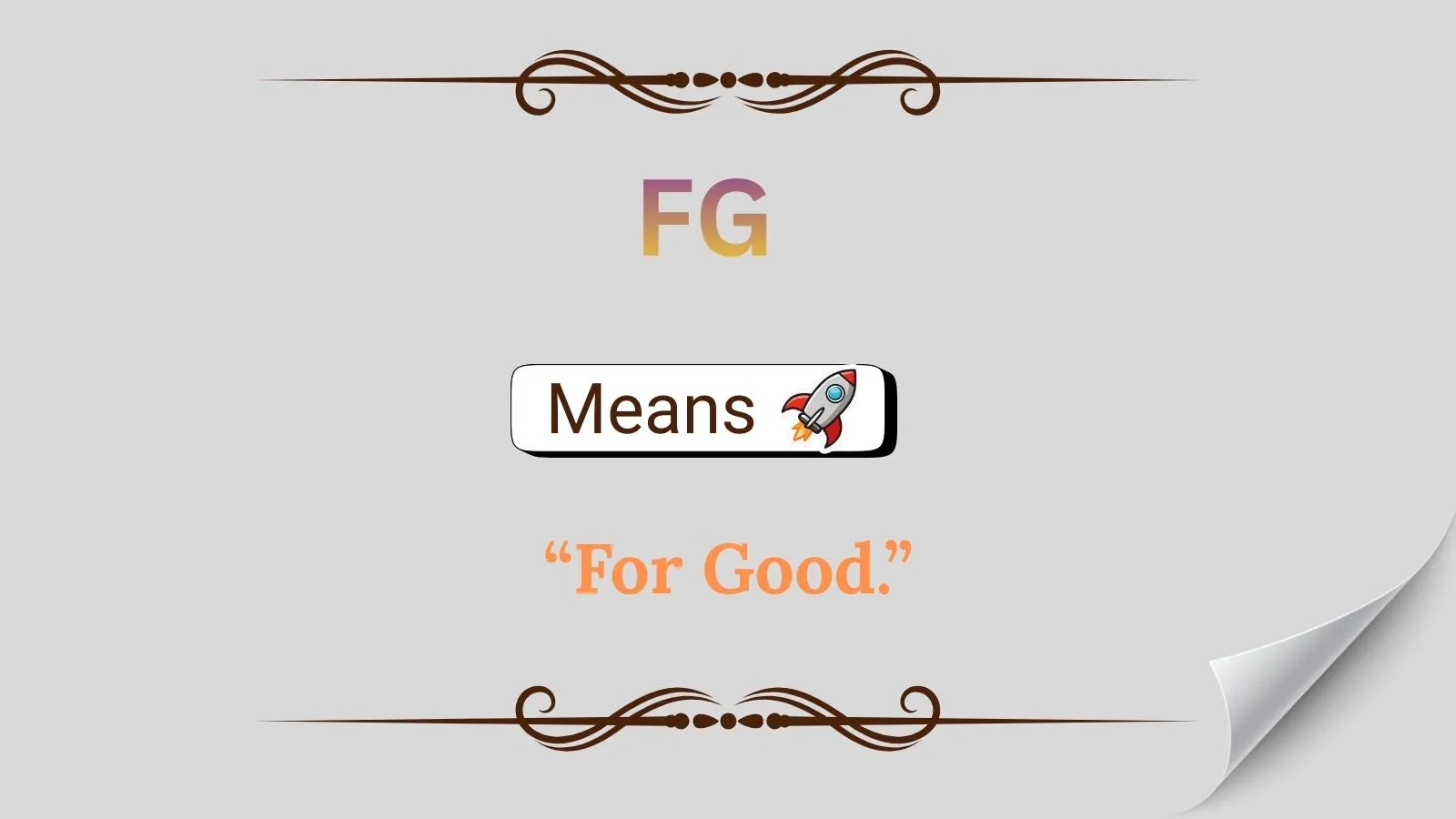 FG Meaning in Text