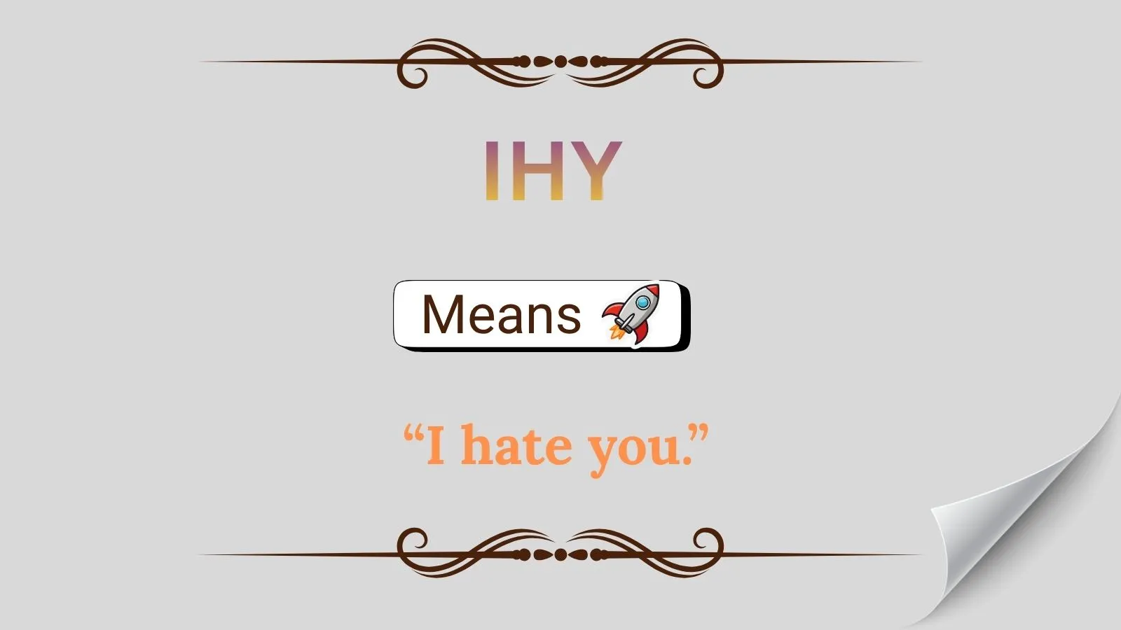IHY Meaning in Text