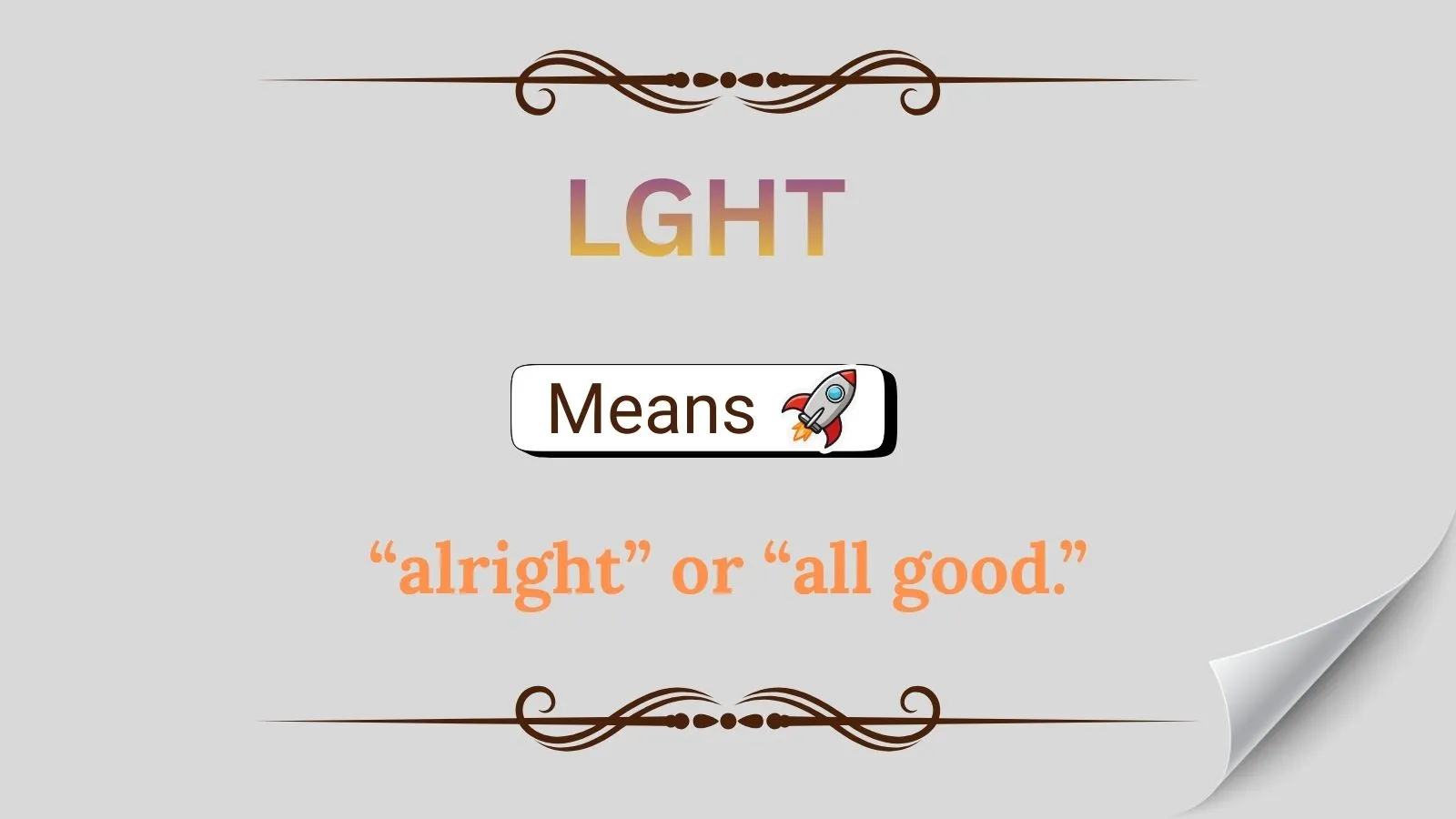 Lght Meaning in Text