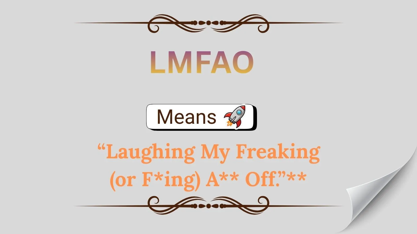 LMFAO Meaning in Text