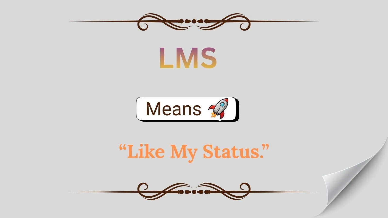LMS Meaning in Text