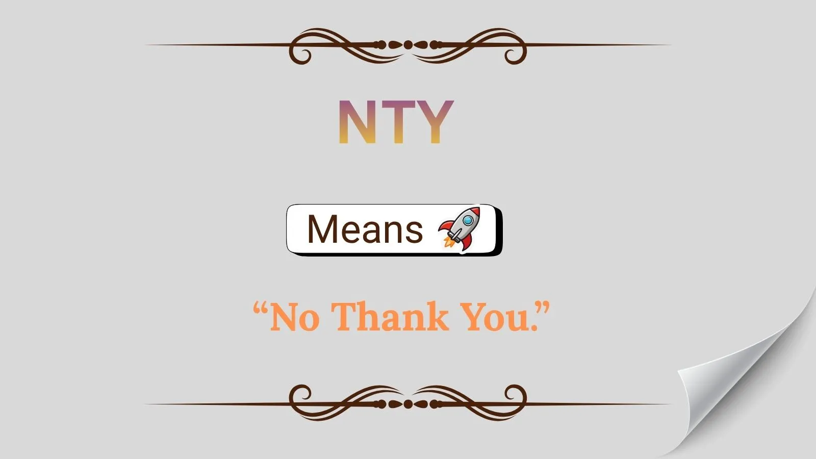 NTY Meaning in Text