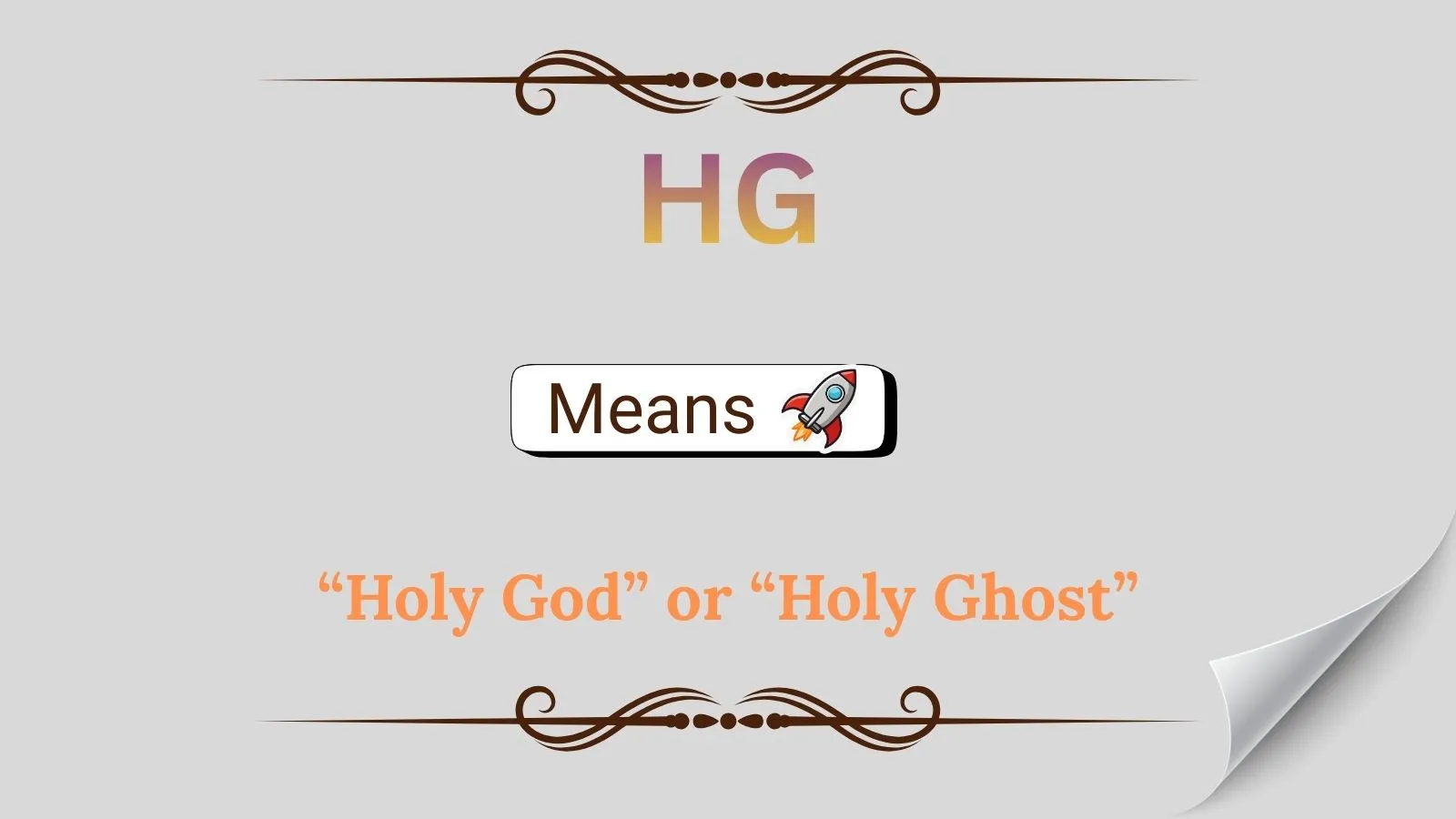 HG Meaning in Text