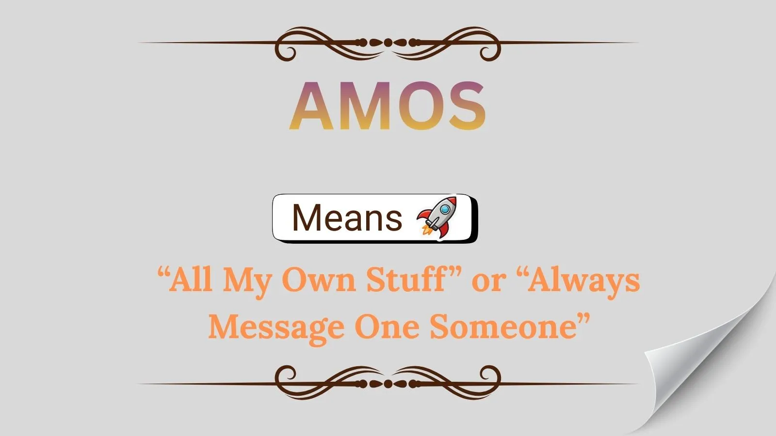 Amos Meaning in Text