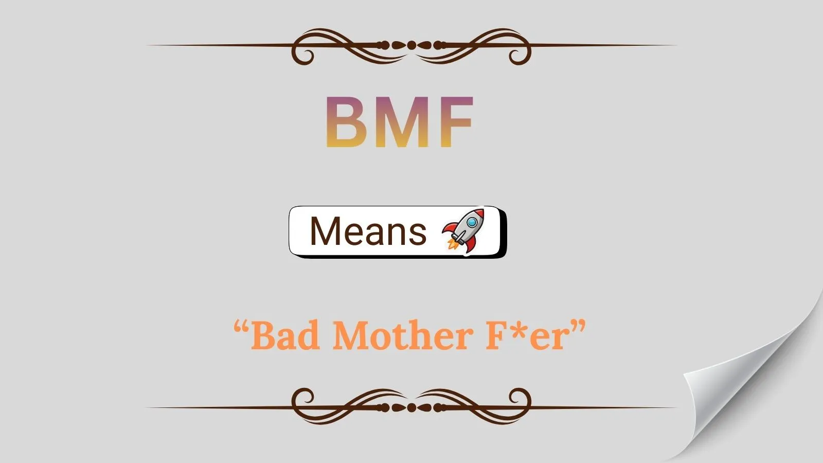 BMF Meaning in Text