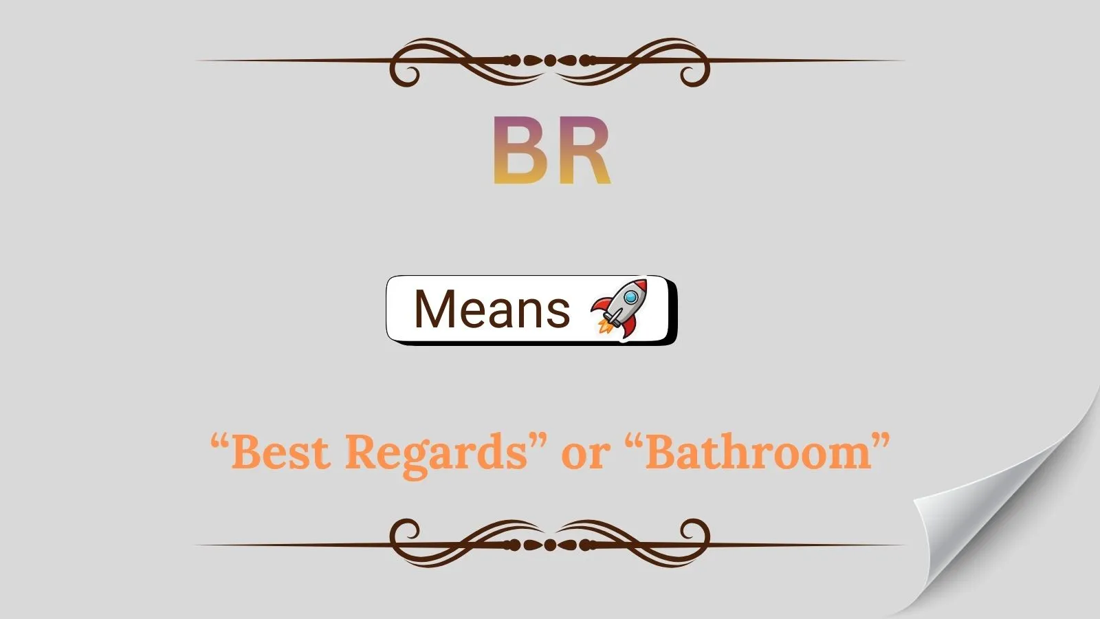 BR Meaning in Text