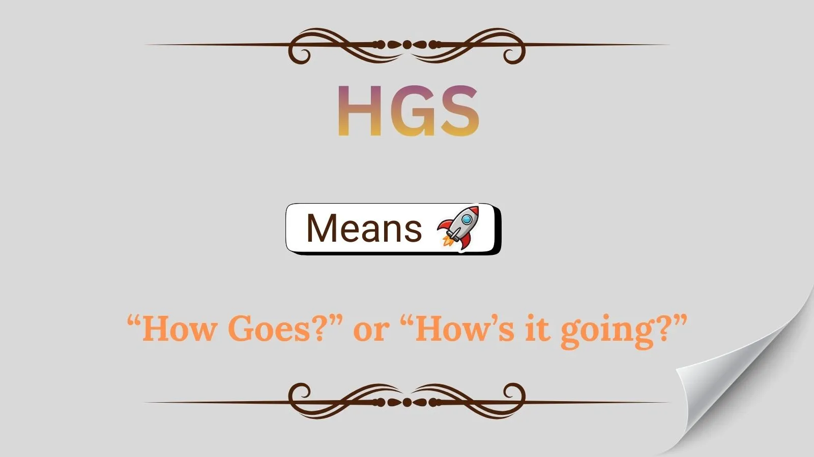 HGS Meaning in Text