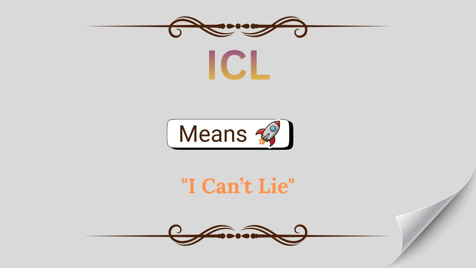 ICL Meaning in Text
