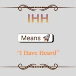 IHH Meaning in Text