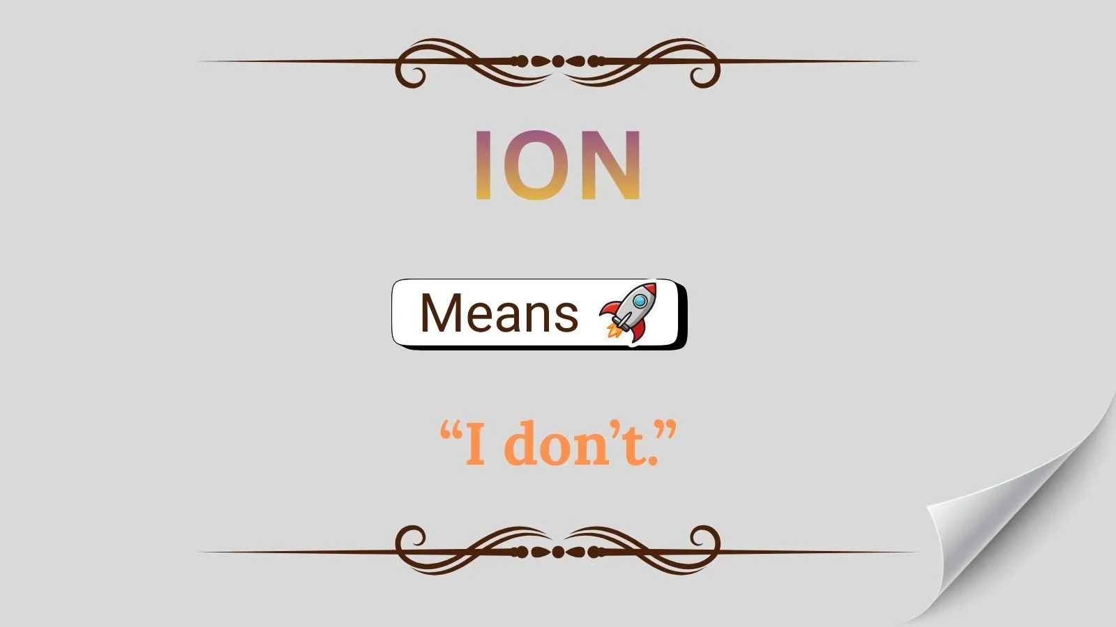 Ion Meaning in Text