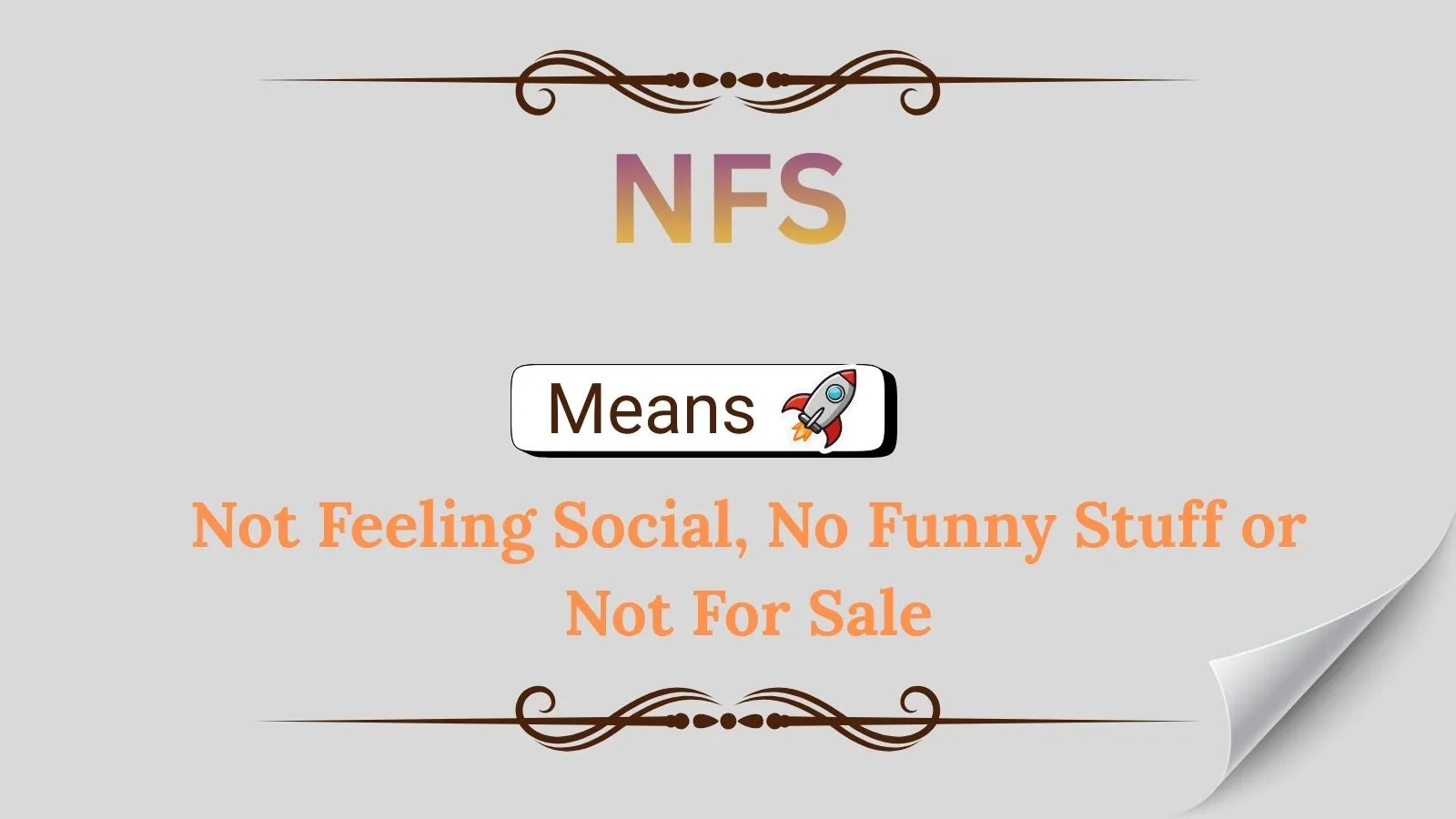 NFS Meaning in Text Slang