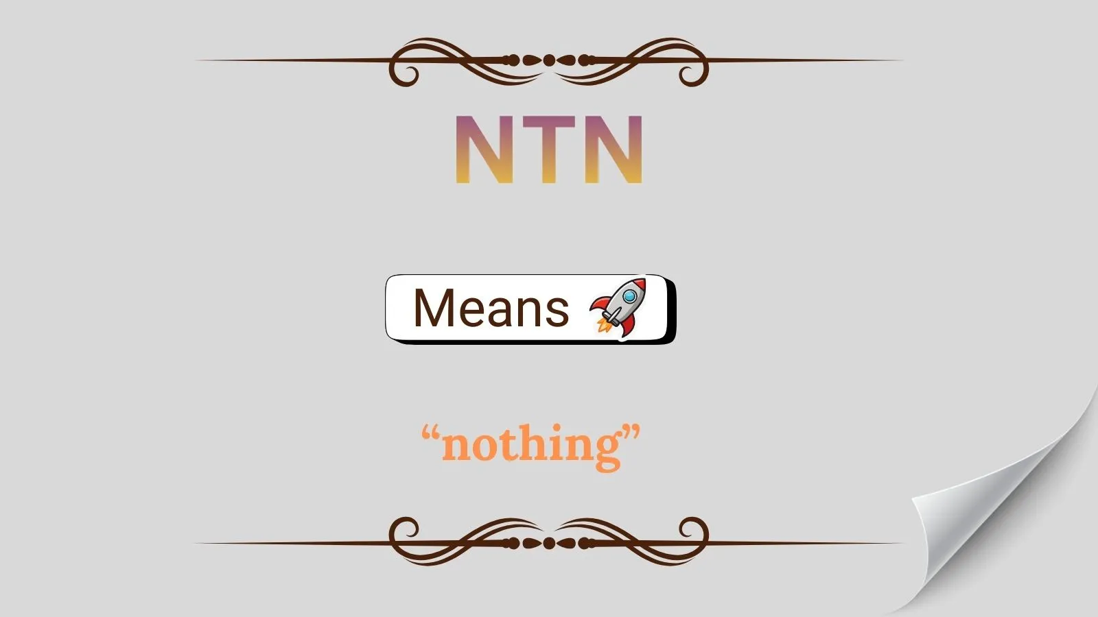 NTN Meaning in Text
