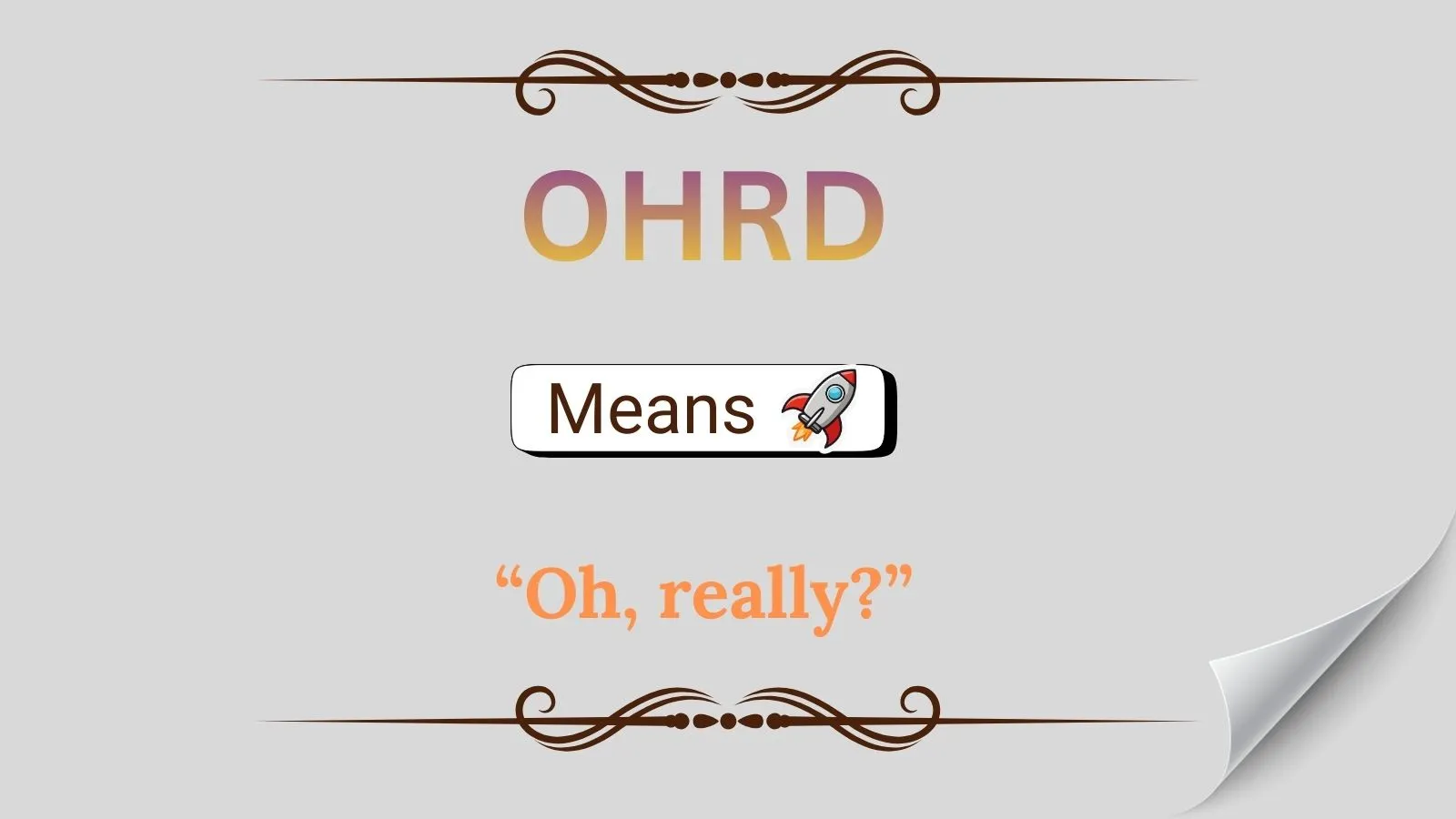 OHRD Meaning in Text