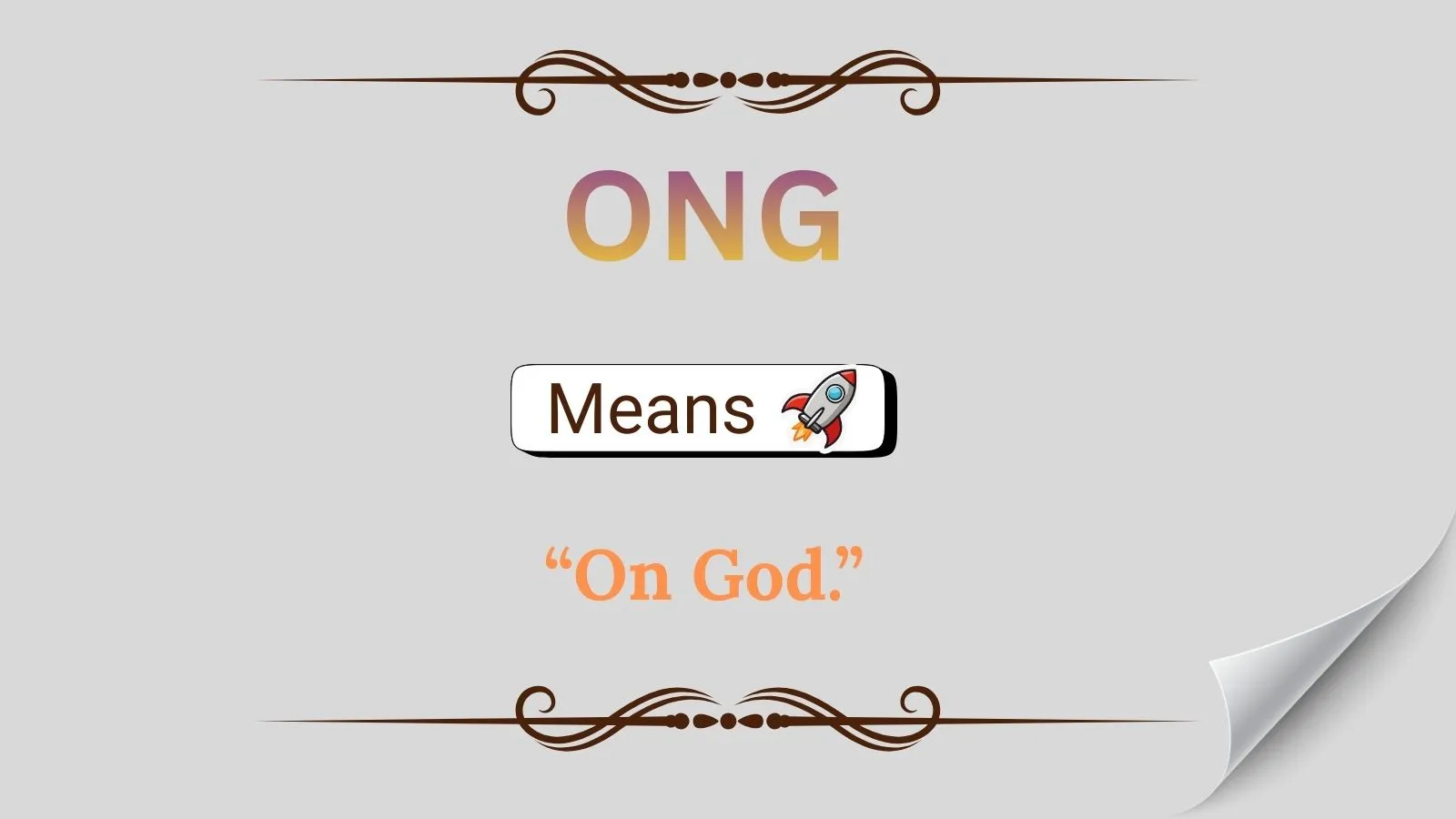 ONG Mean in Text
