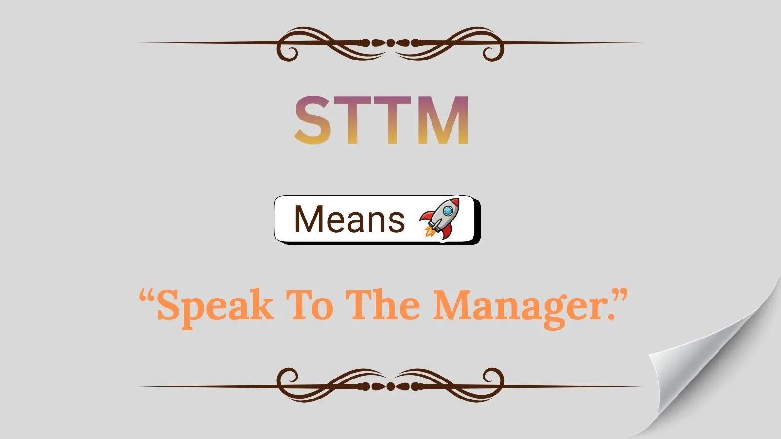 STTM Meaning in Text