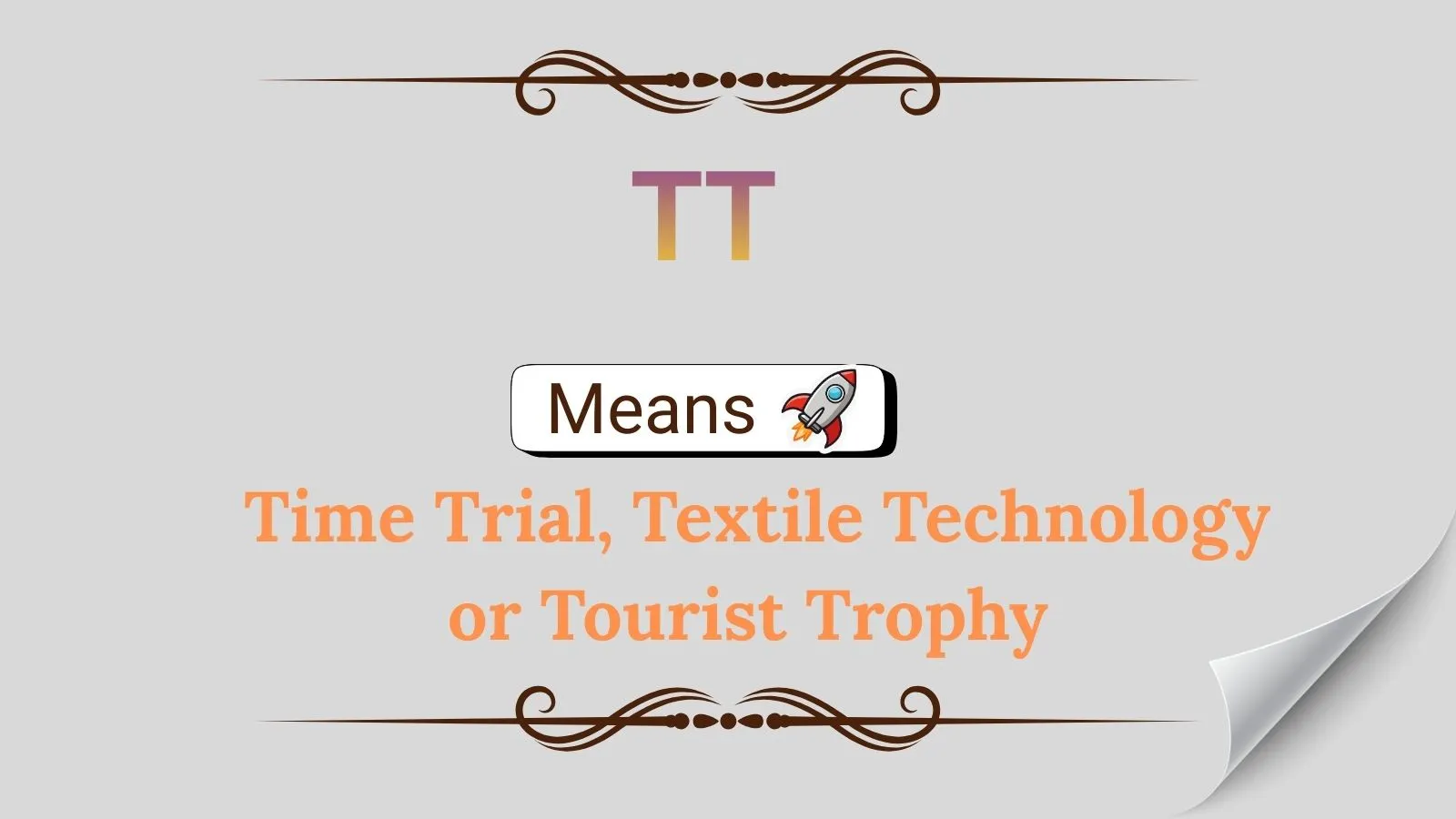 TT Meaning in Text