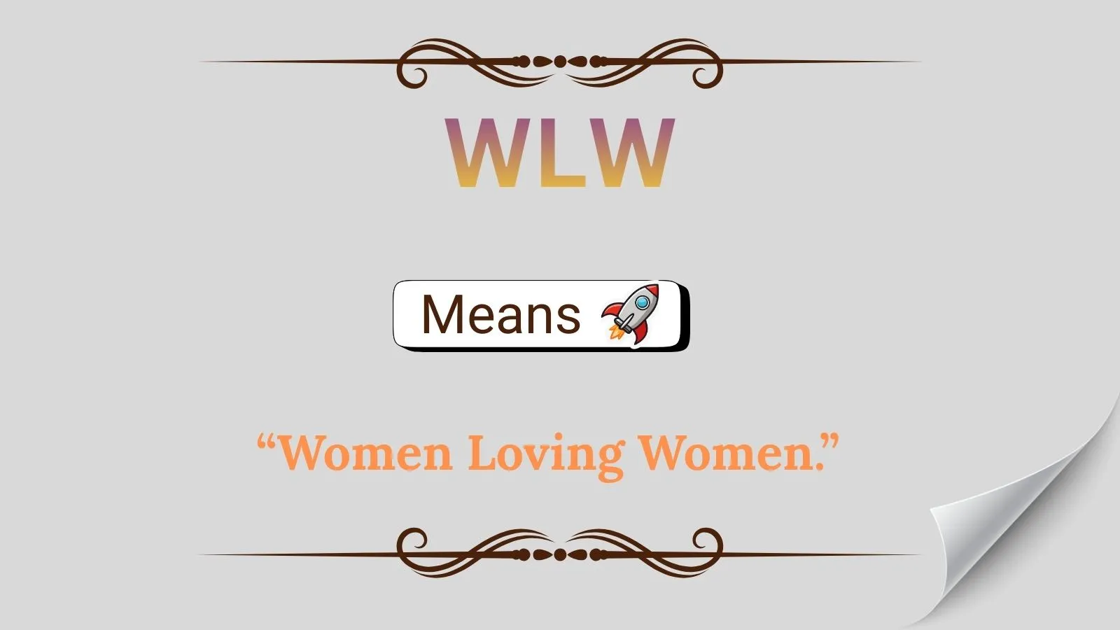 WLW Mean in Text