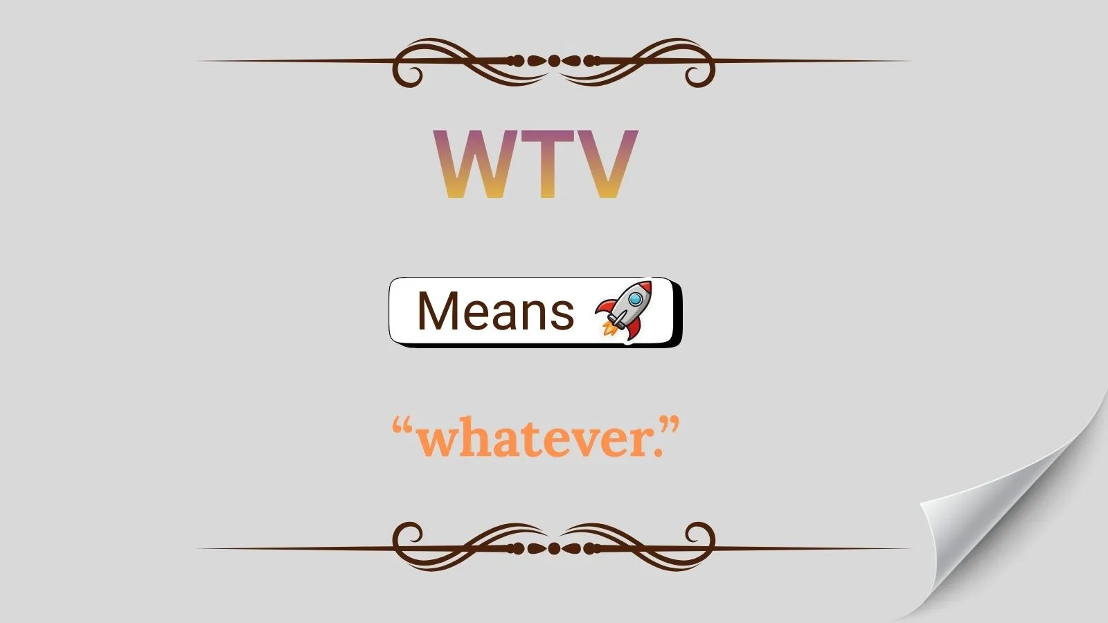 WTV Meaning in Text
