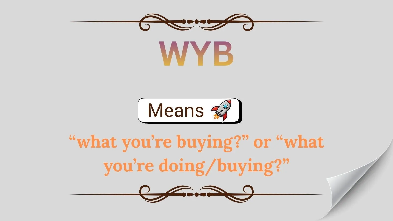 WYB Meaning in Text
