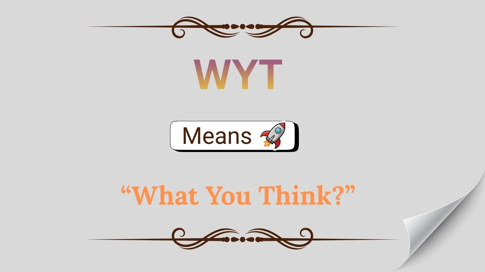 WYT Meaning in Text