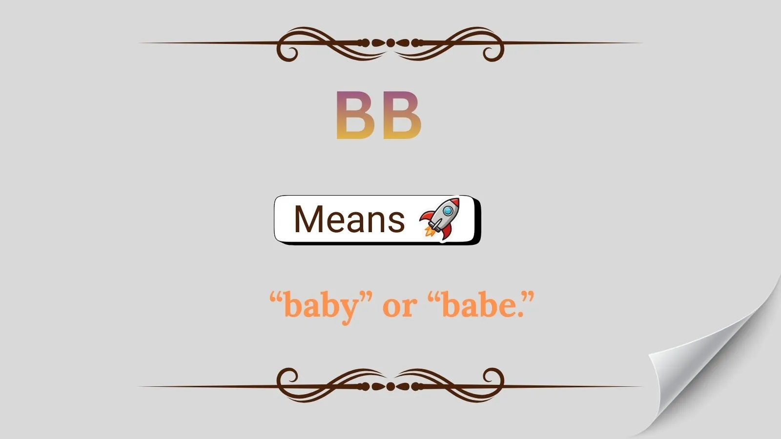 BB Meaning in Text