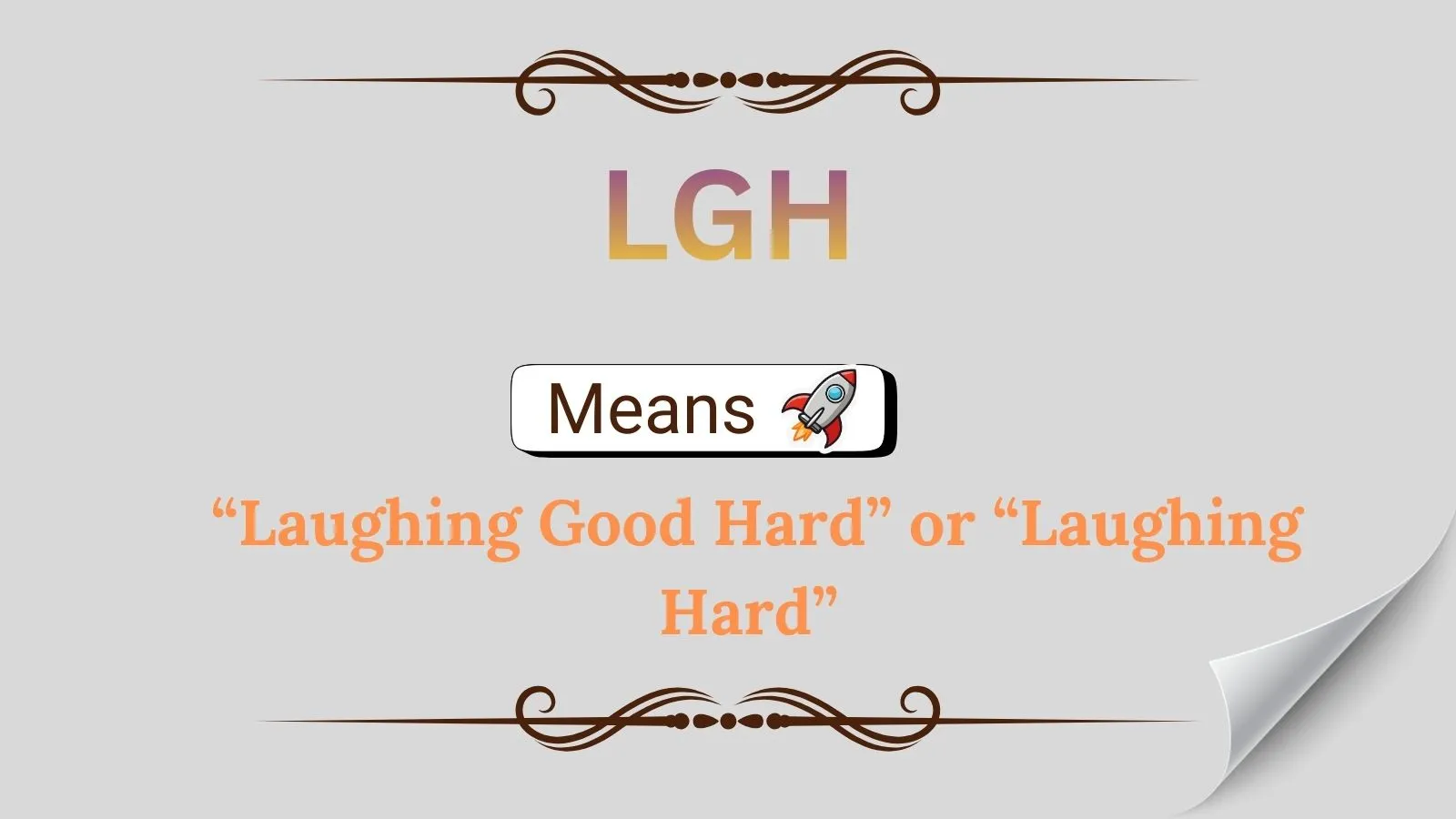 LGH Meaning in Text