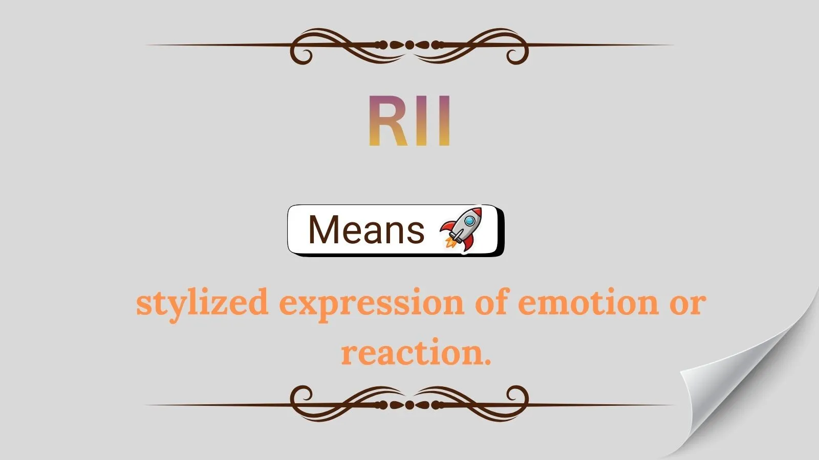 RII Meaning in Text