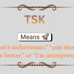 TSK Meaning in Text