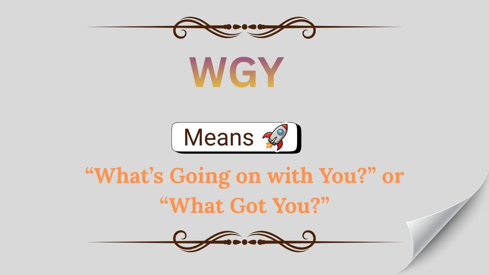 WGY Meaning in Text