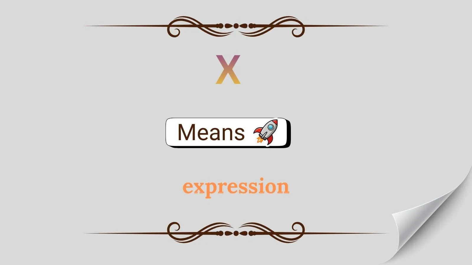 X Meaning in Text