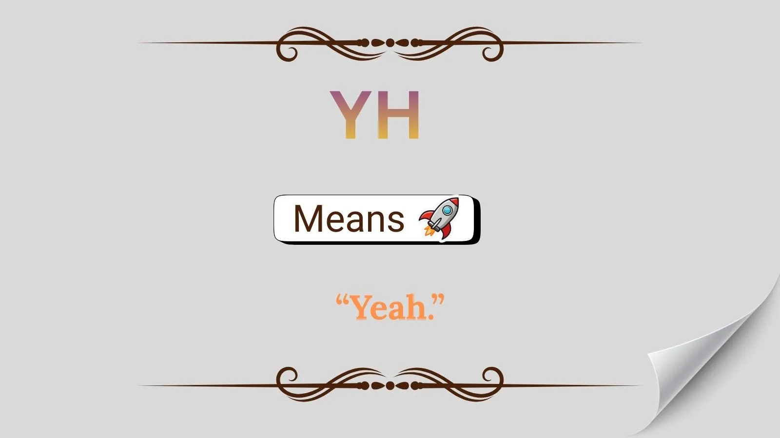 YH Meaning in Text