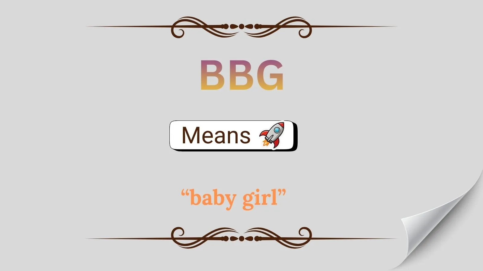 BBG Meaning in Text