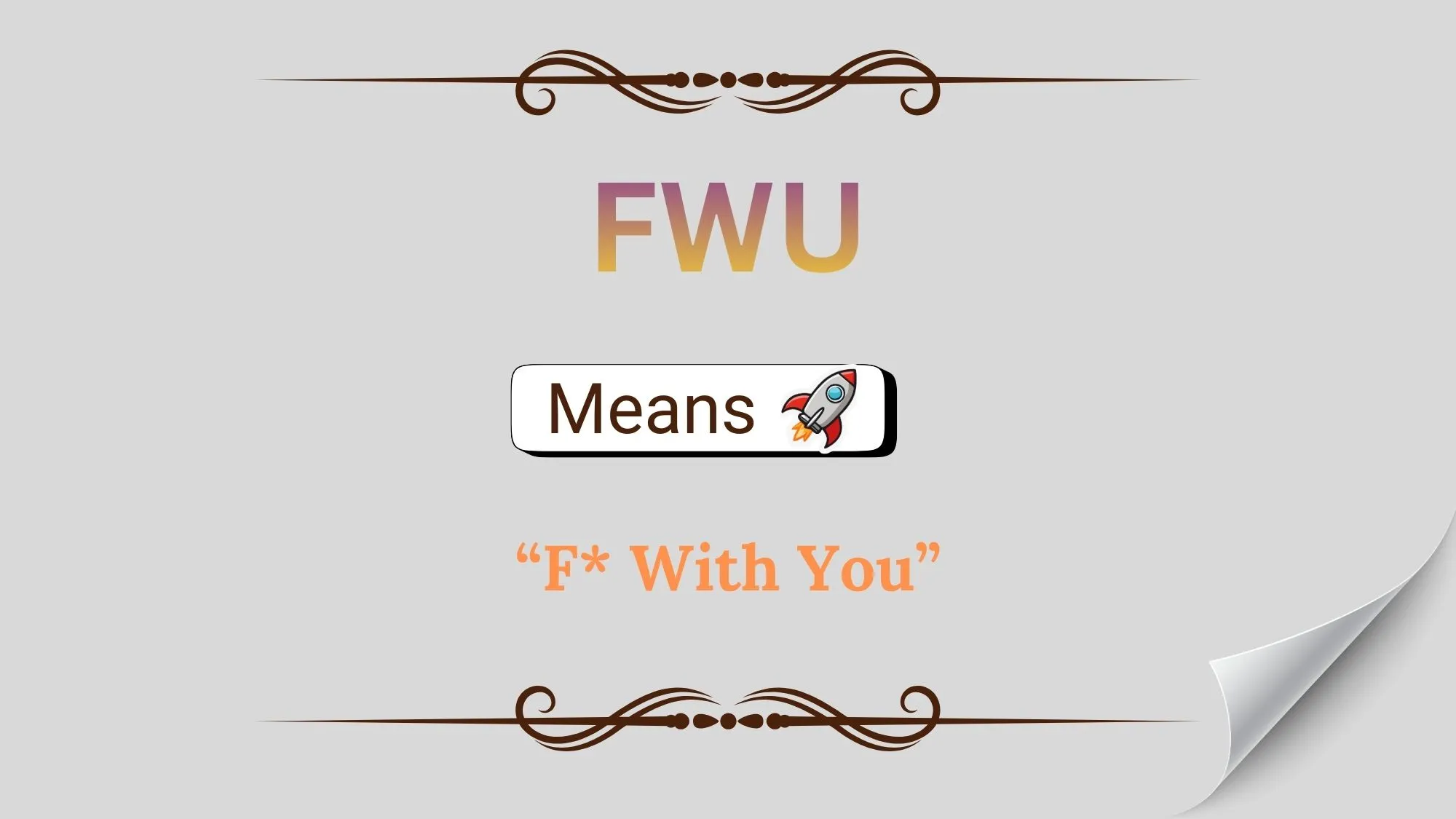 FWU Meaning in Text