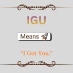 IGU Meaning in Text