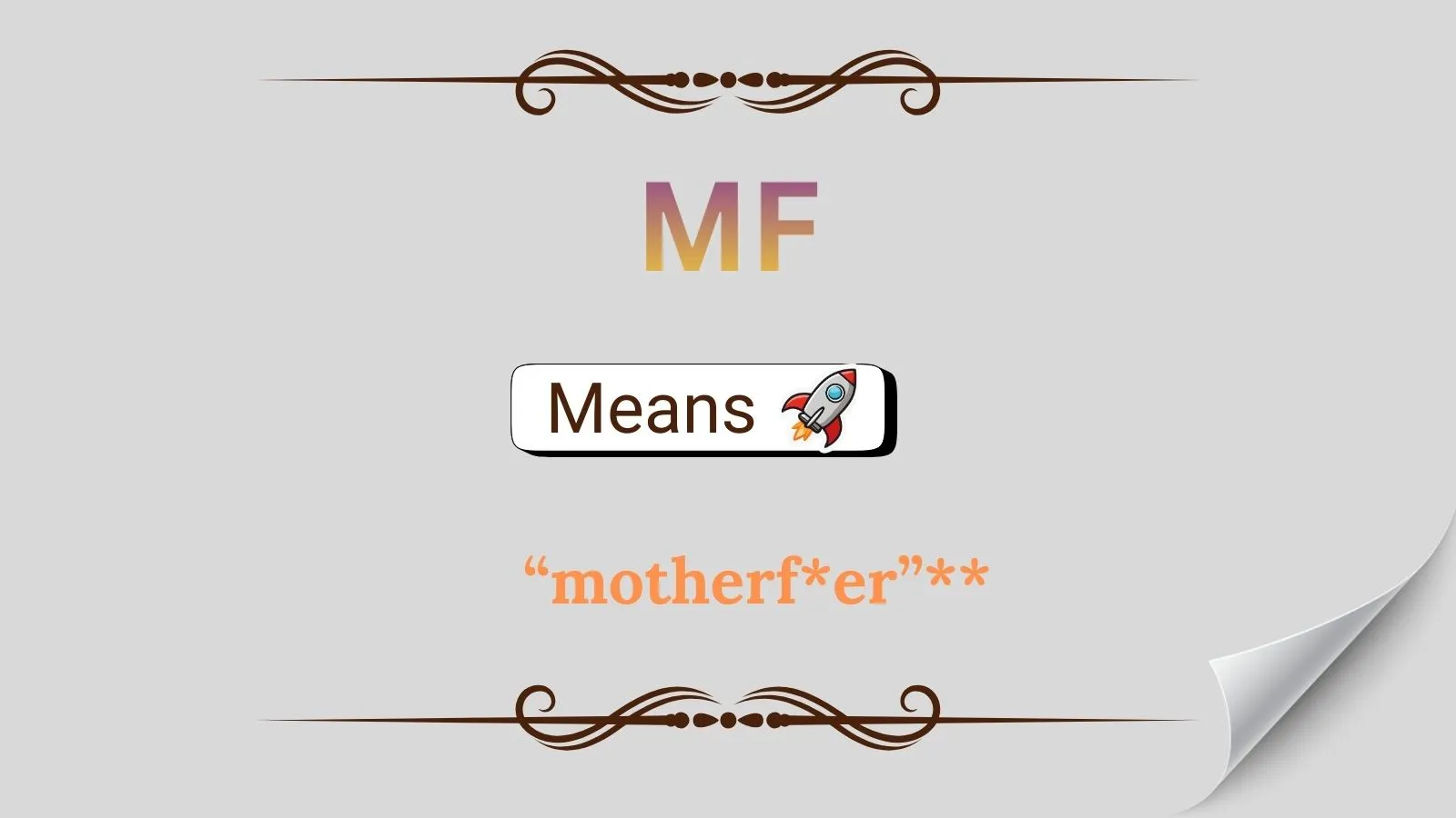 MF Meaning in Text