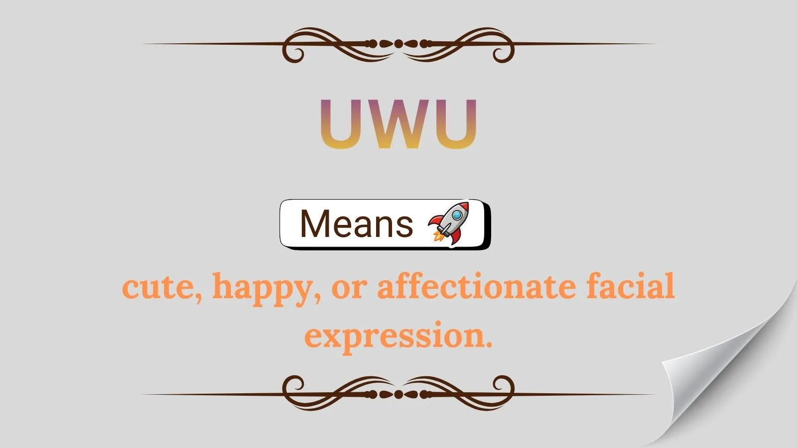 Uwu Meaning in Text