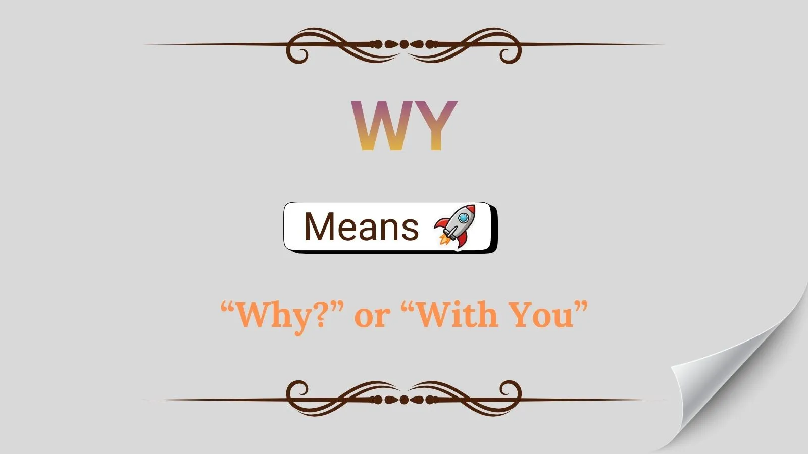 WY Meaning in Text