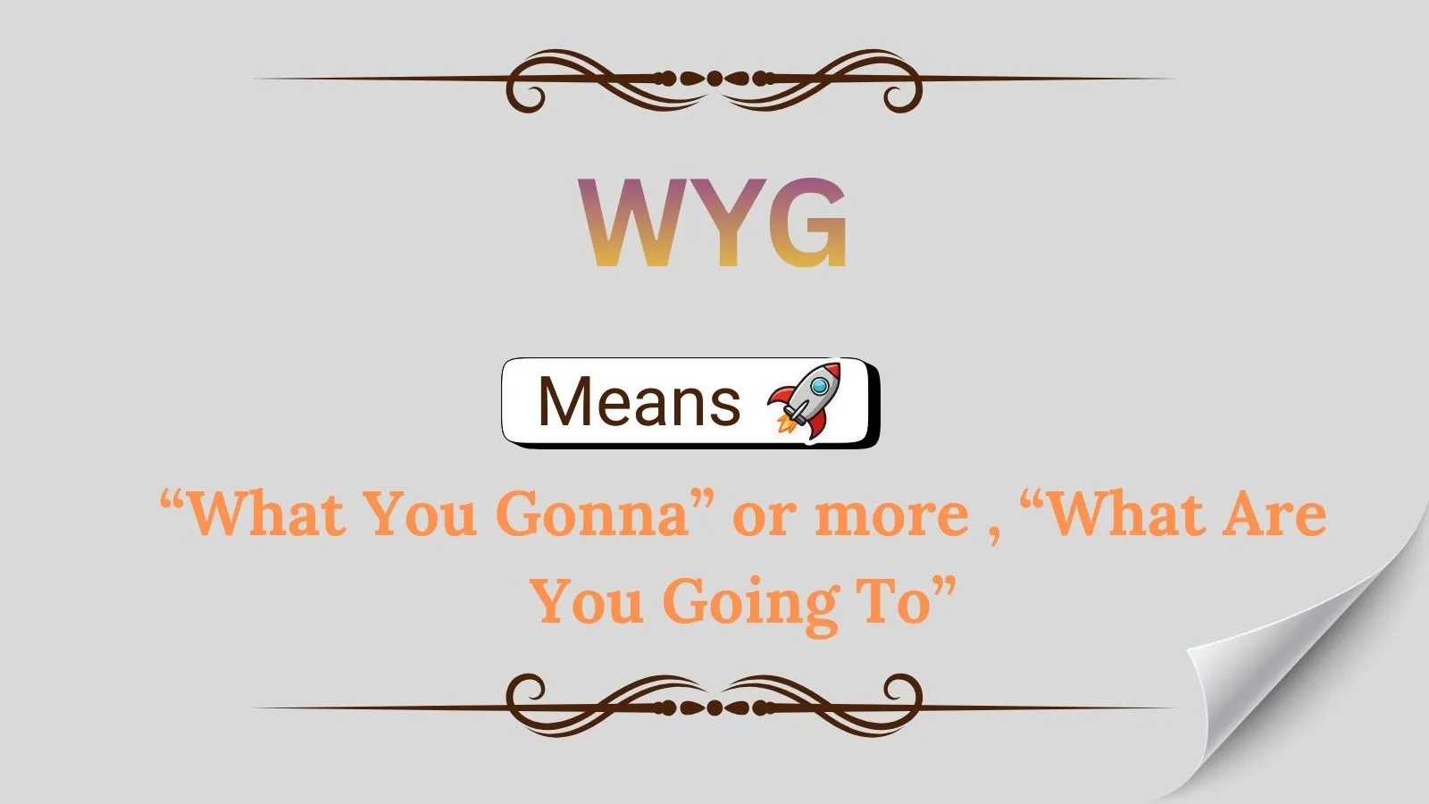 WYG Meaning in Text