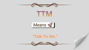 TTM Meaning in Text