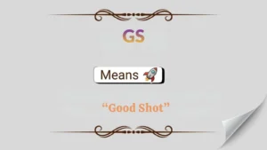 GS Meaning in Text