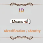 ID Meaning in Text