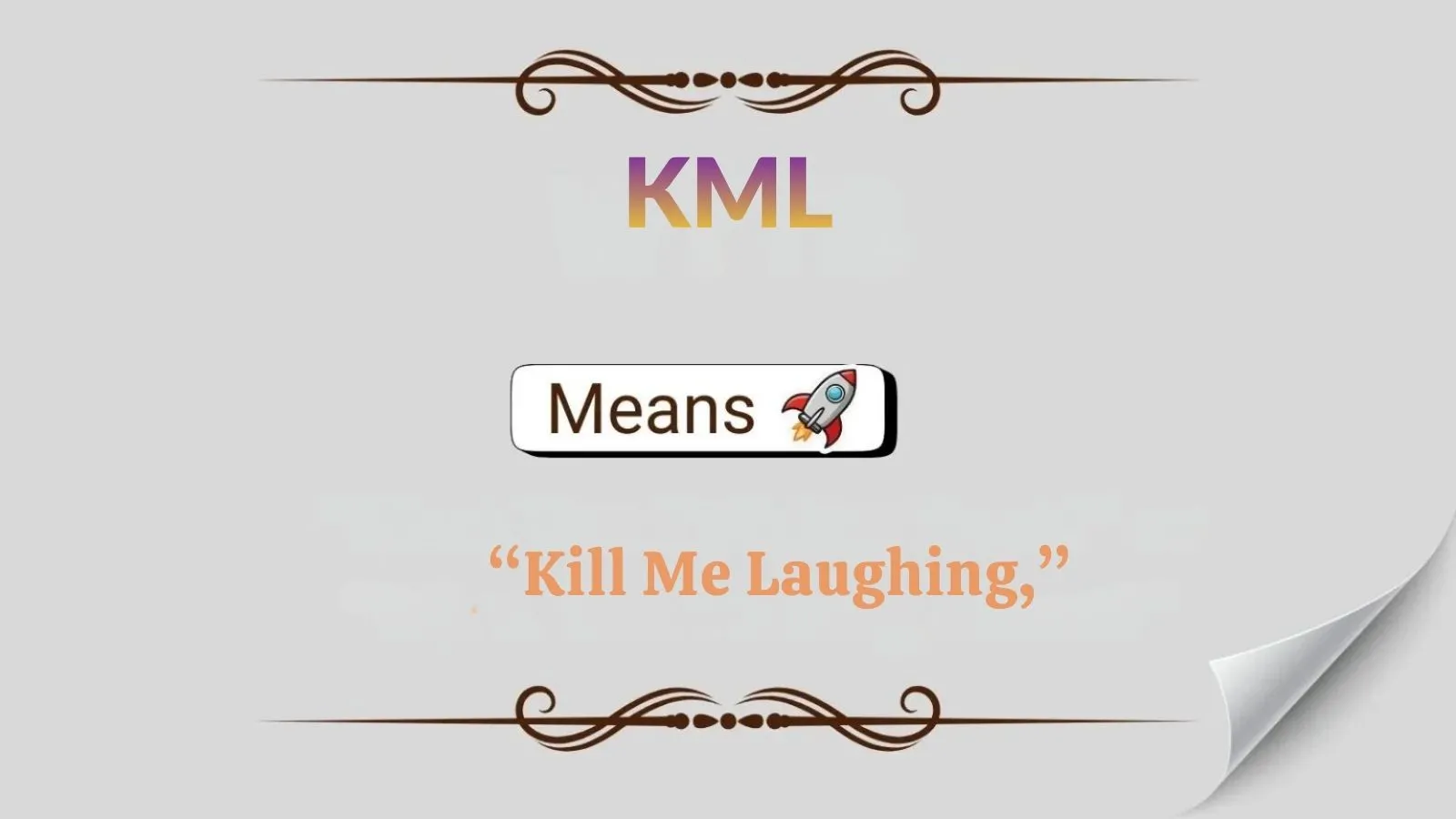 KML Meaning in Text