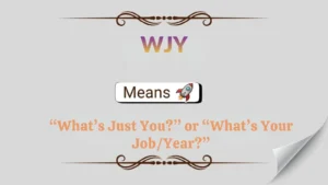 WJY Meaning in Text